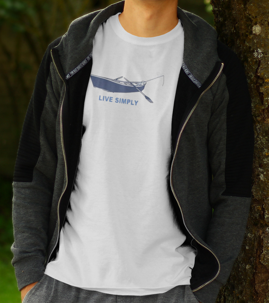Live Simply Rowboat Tranquility T-Shirt