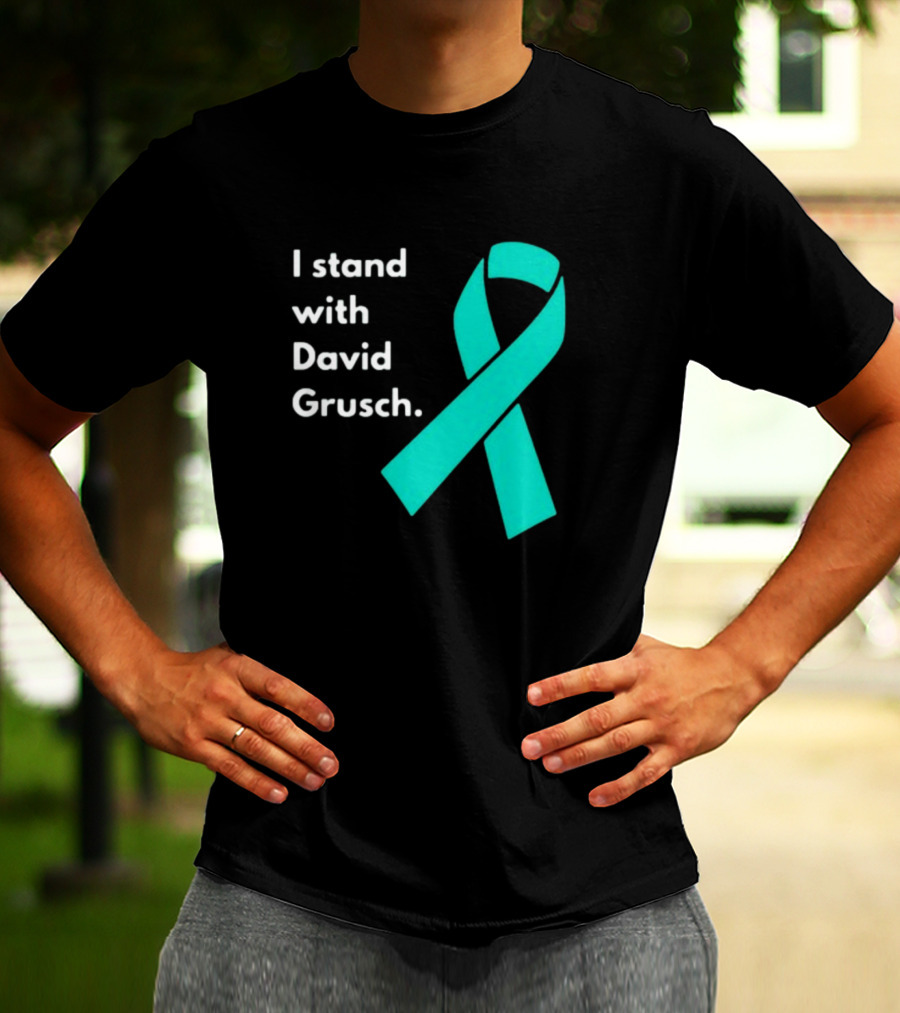 I Stand With David Grusch Teal Awareness T-Shirt