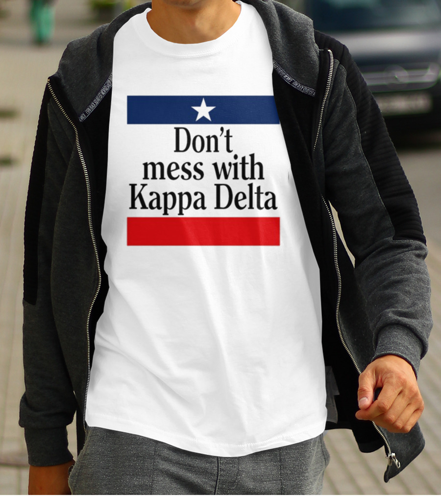 Don't Mess With Kappa Delta Texas Flag Style Star T-Shirt