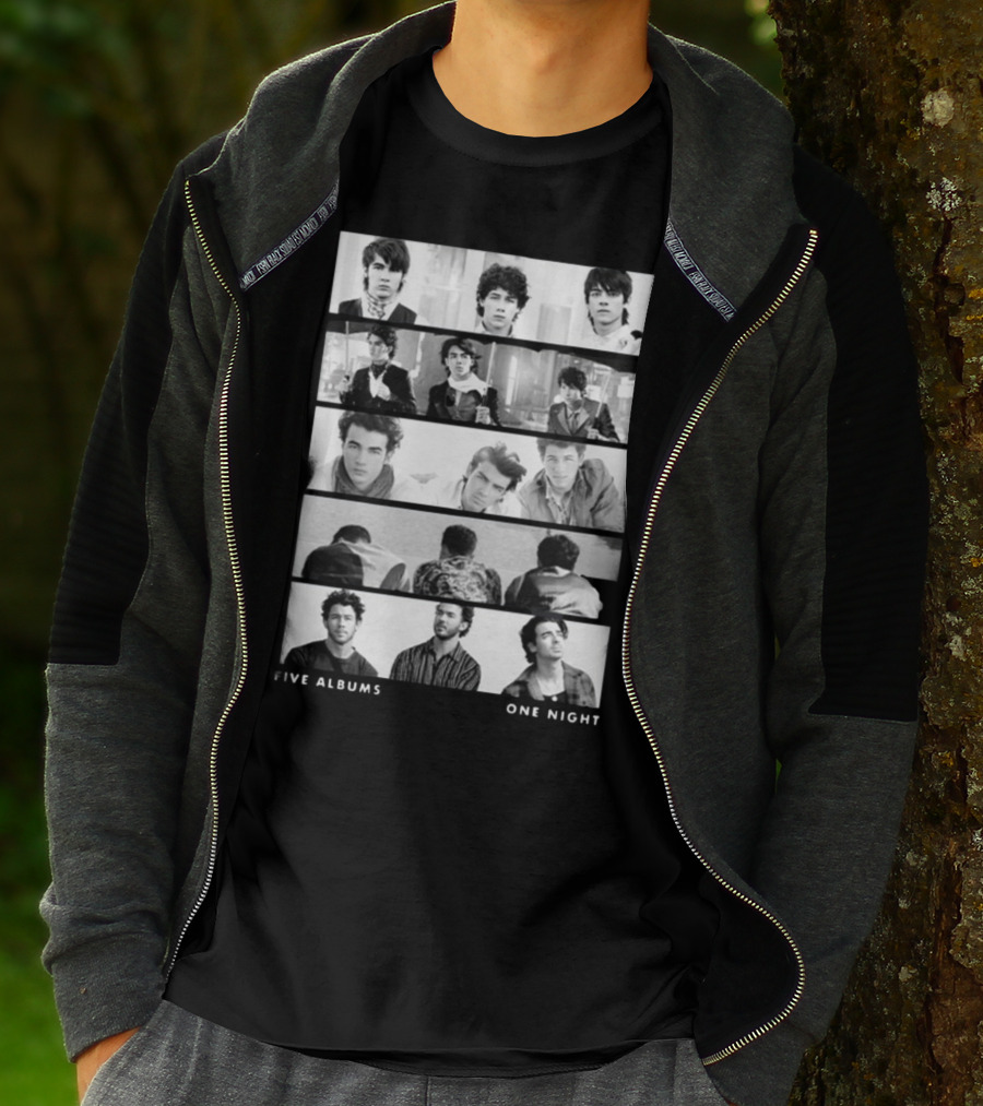 Jonas Brothers Five Albums One Night The Tracklist T-Shirt
