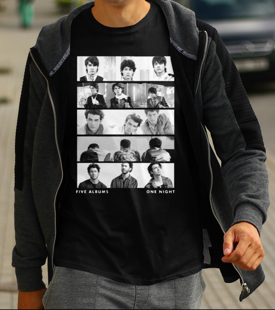 Jonas Brothers Five Albums One Night The Tracklist T-Shirt