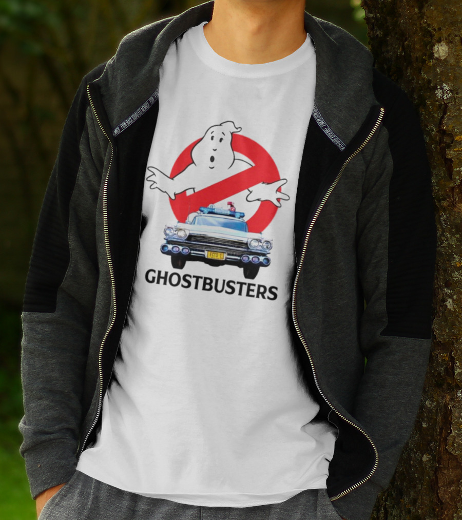 Ghostbusters No Ghost Logo Ecto-1 Car T-Shirt