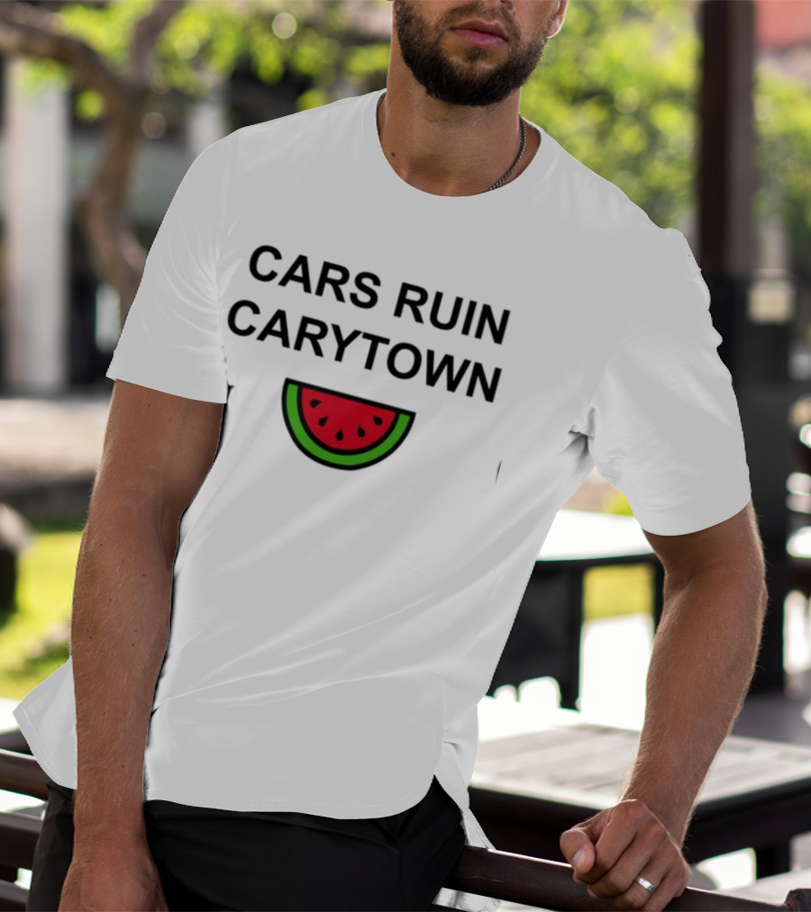 Cars Ruin Carytown Watermelon Slice Image T-Shirt