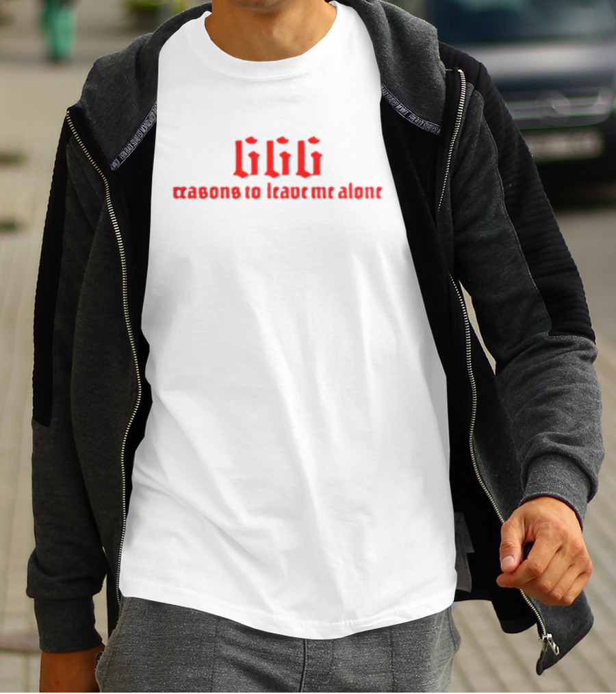 Kiwithesmol 666 Reasons To Leave Me Alone Gothic T-Shirt