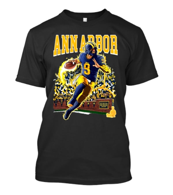 Ann Arbor Football Quarterback Number 9 Kiwiclo X J.J. Mccarth T-Shirt