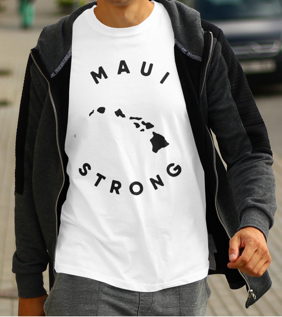 Maui Strong Lahaina Hawaii Resilience Message T-Shirt