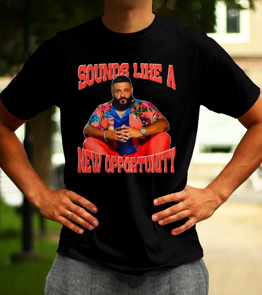 SOUNDS LIKE A NEW OPPORTUNITY DJ KHALED SEATED IN VIBRANT FLORAL T-Shirt