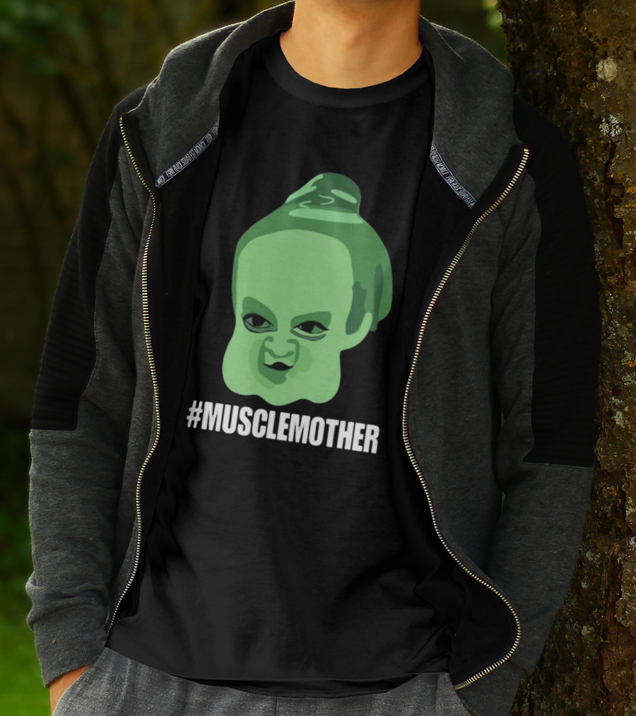 MUSCLEMOTHER Green Head Character T-Shirt