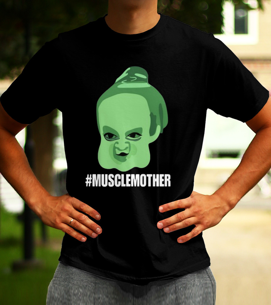 MUSCLEMOTHER Green Head Character T-Shirt