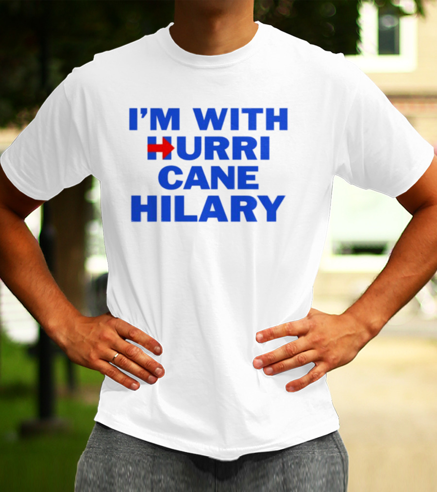 I'm With Hurricane Hilary Arrow Icon T-Shirt