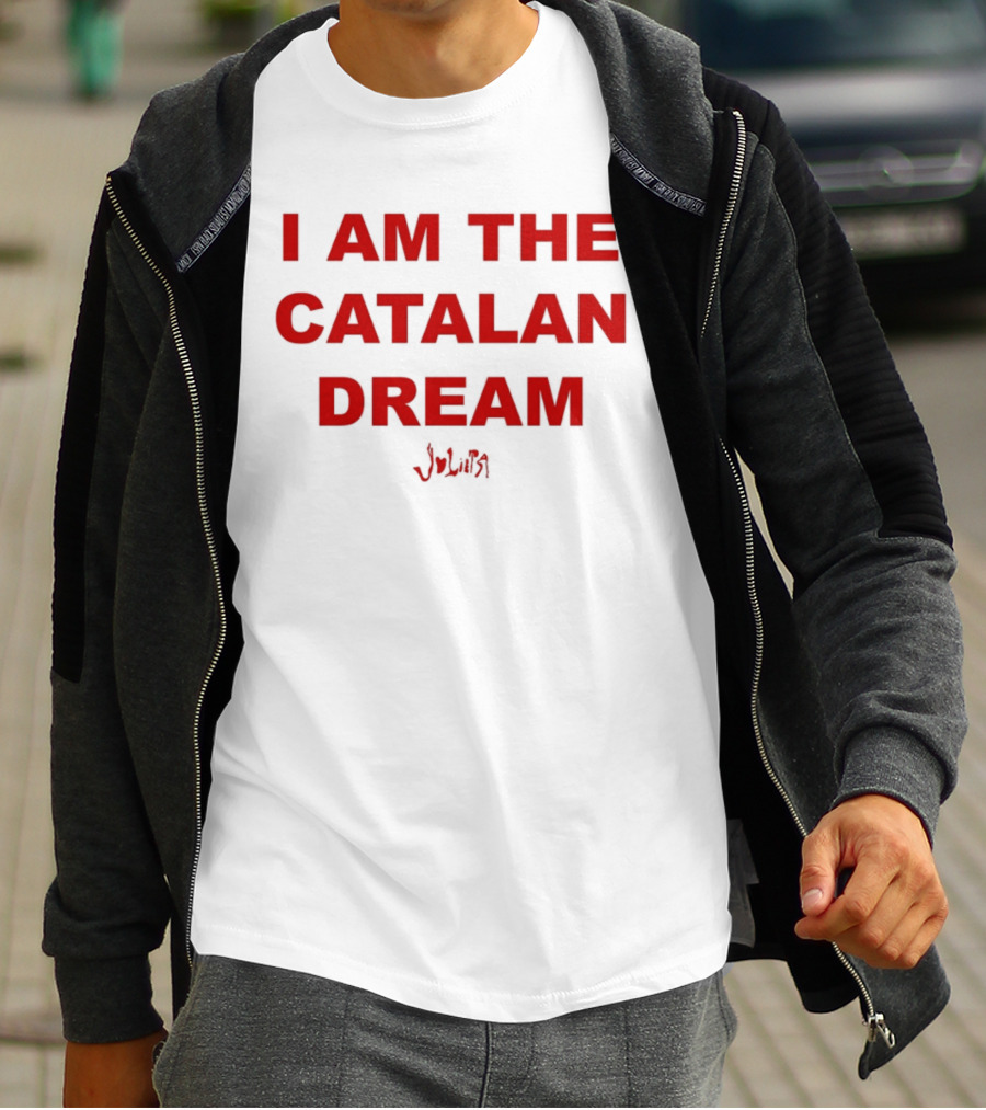 I Am The Catalan Dream Red Text With Signature T-Shirt