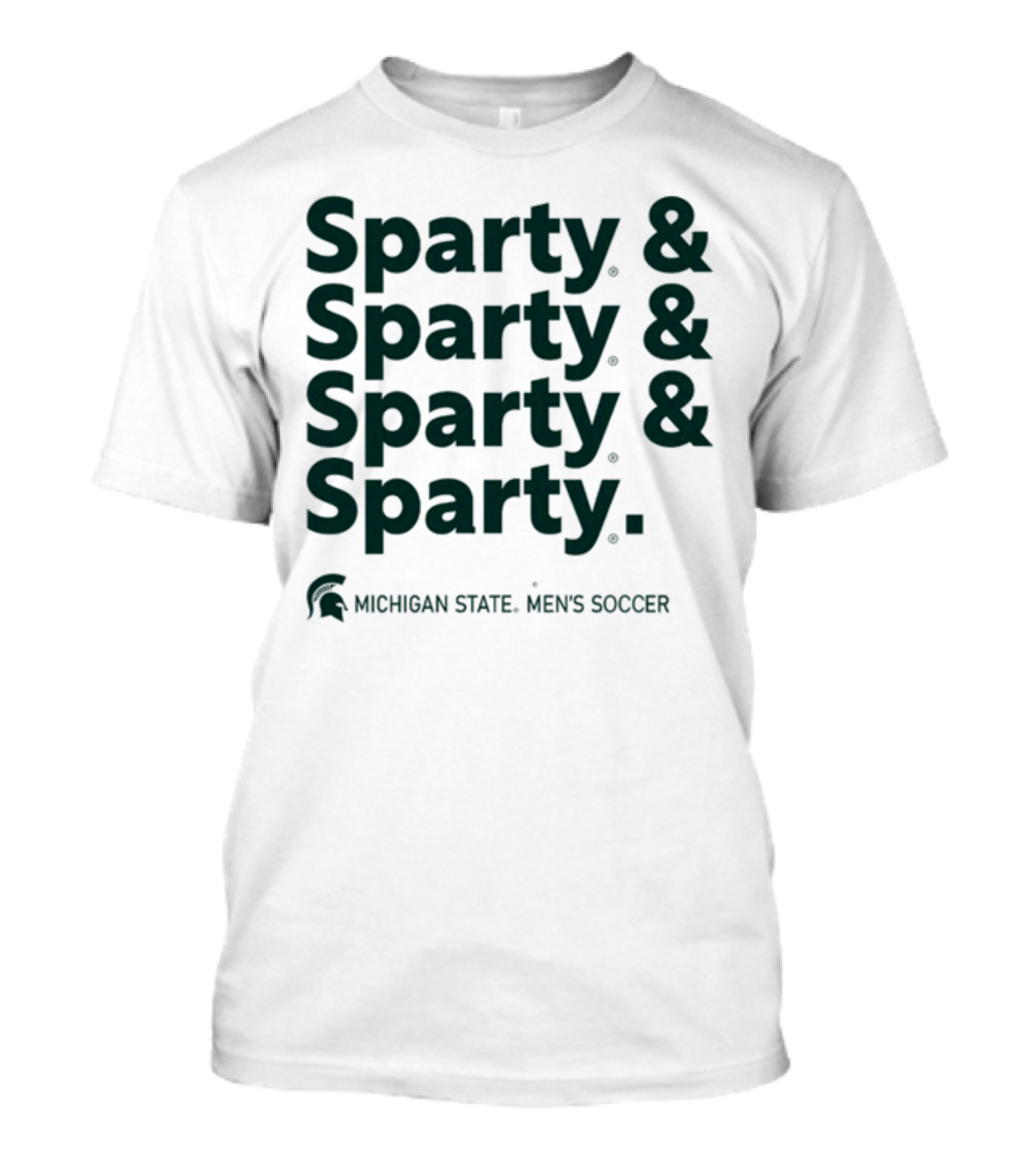 Sparty And Sparty And Sparty And Sparty Michigan State Men's Soccer T-Shirt