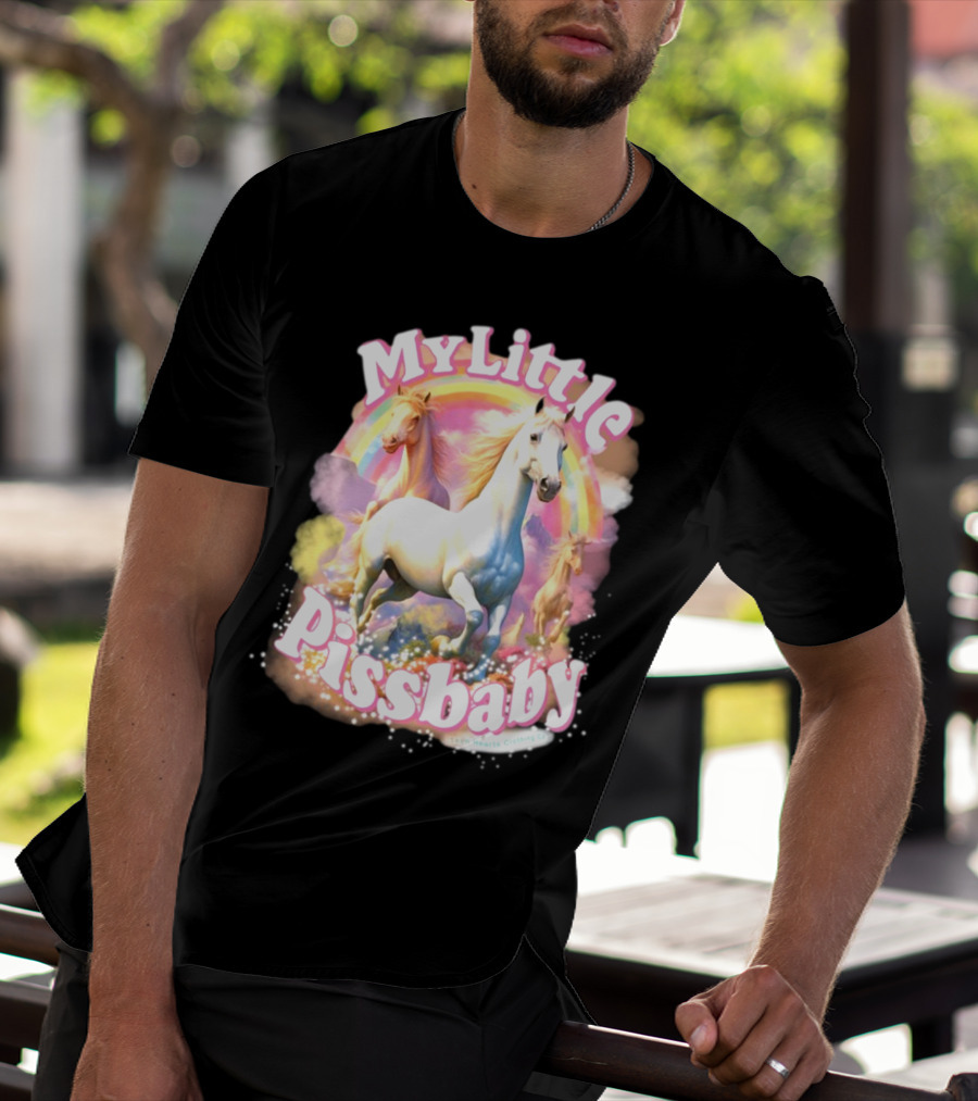 My Little Pissbaby Rainbow Horses T-Shirt