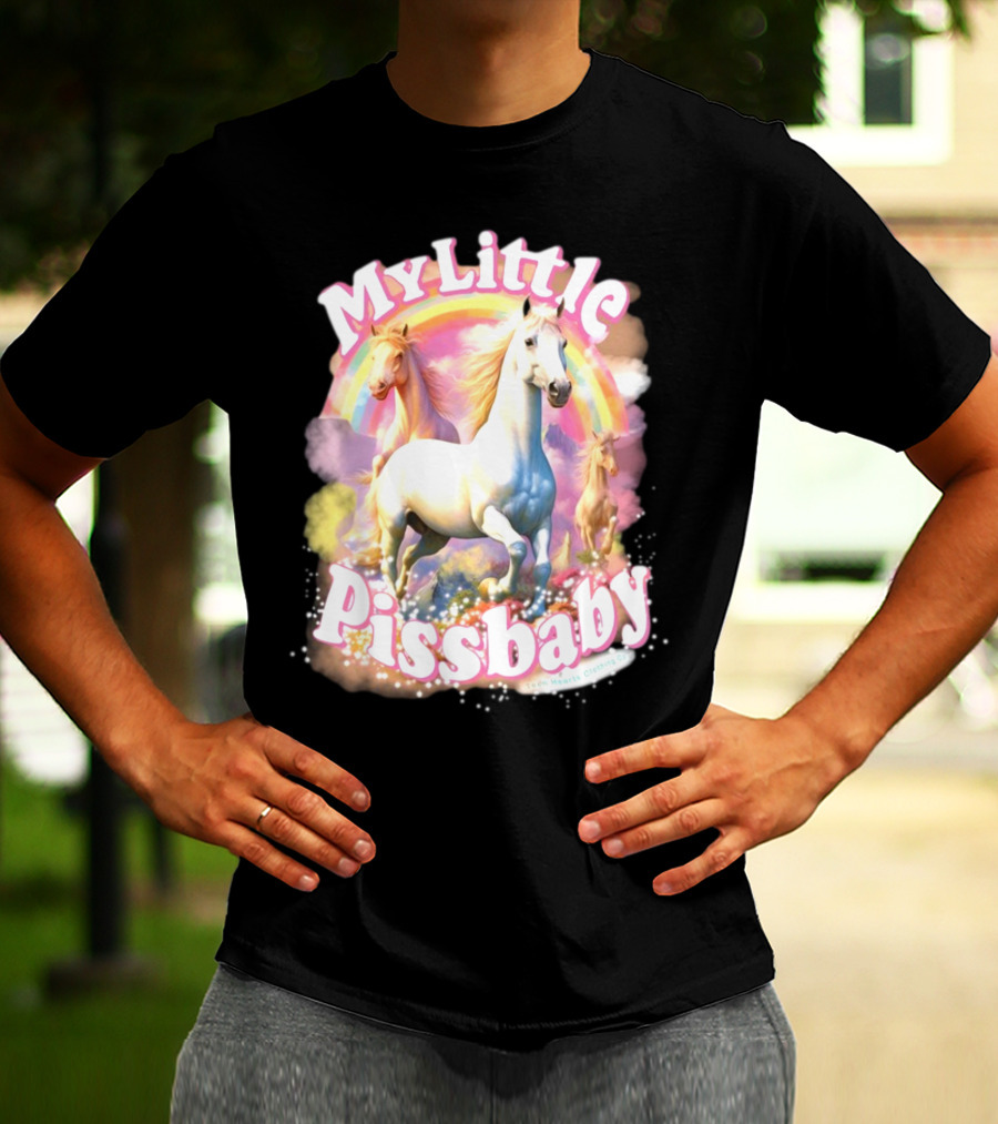 My Little Pissbaby Rainbow Horses T-Shirt