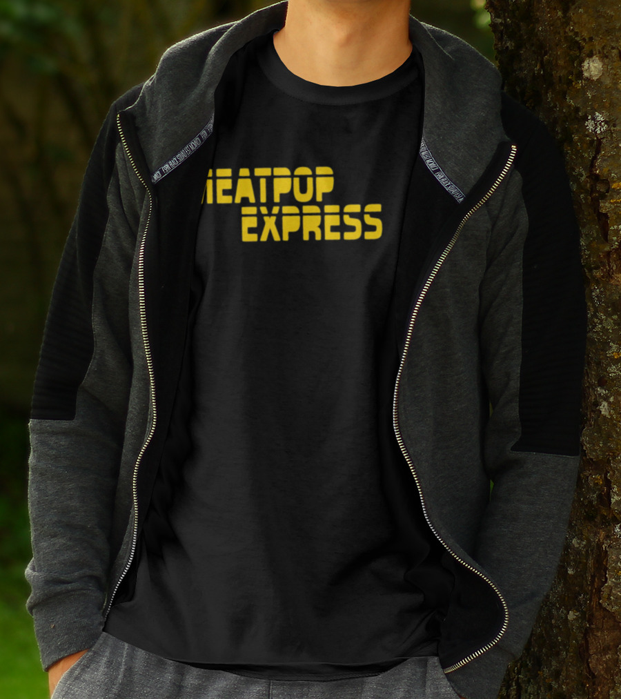 Meatpop Express Bold Yellow Stencil T-Shirt