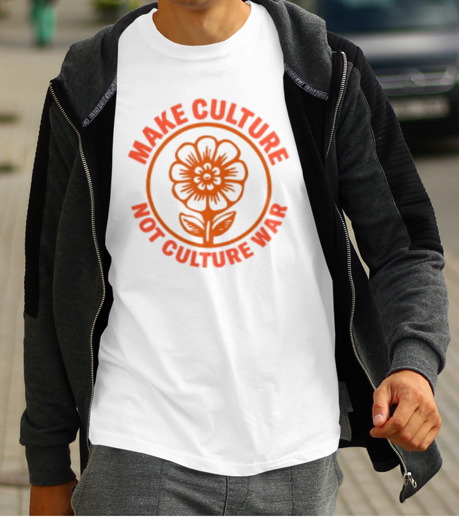 Crooked Make Culture Not Culture War Flower T-Shirt