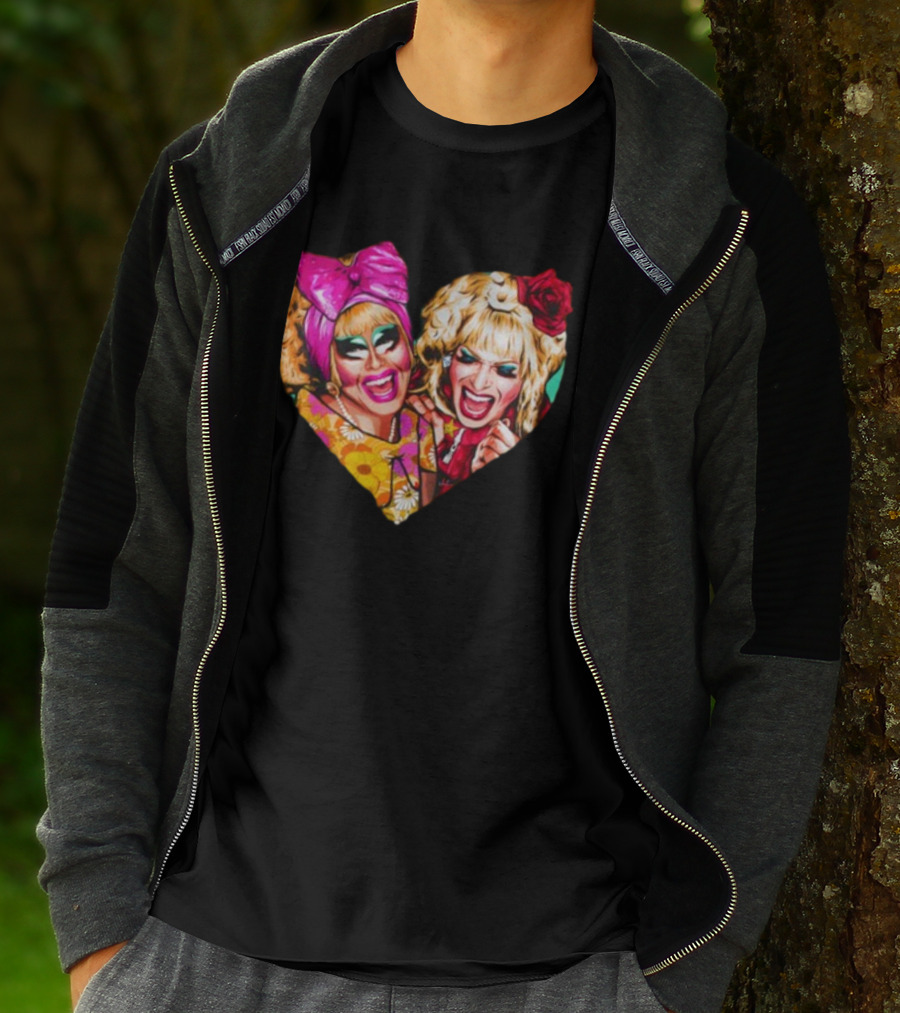 Funny Nordacious Trixie And Katya Heart Shape T-Shirt