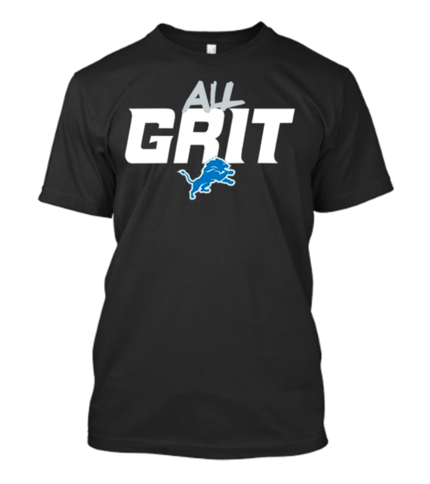 Detroit Lions All Grit Lions Logo T-Shirt