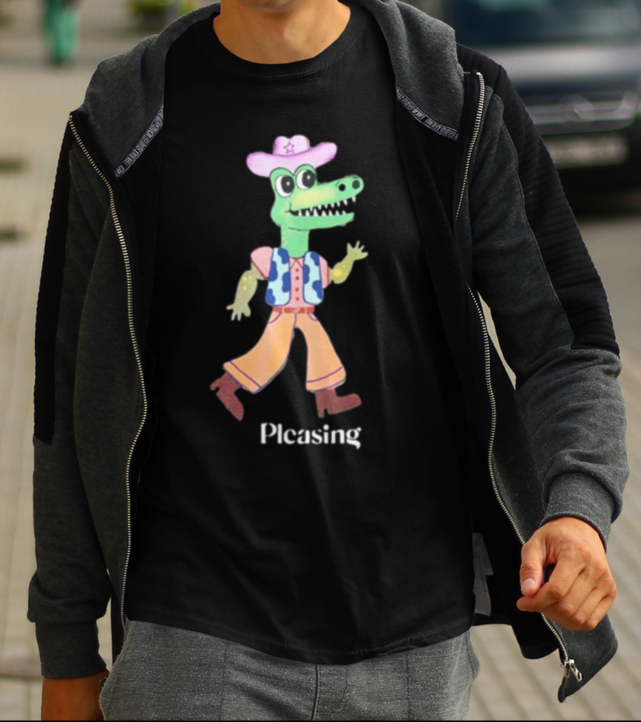 Pleasing Fancy Friends The Green Frog With Envy Cowboy Crocodile T-Shirt