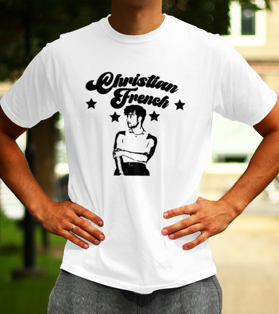 Christian French Music Fan Art Black Stars T-Shirt