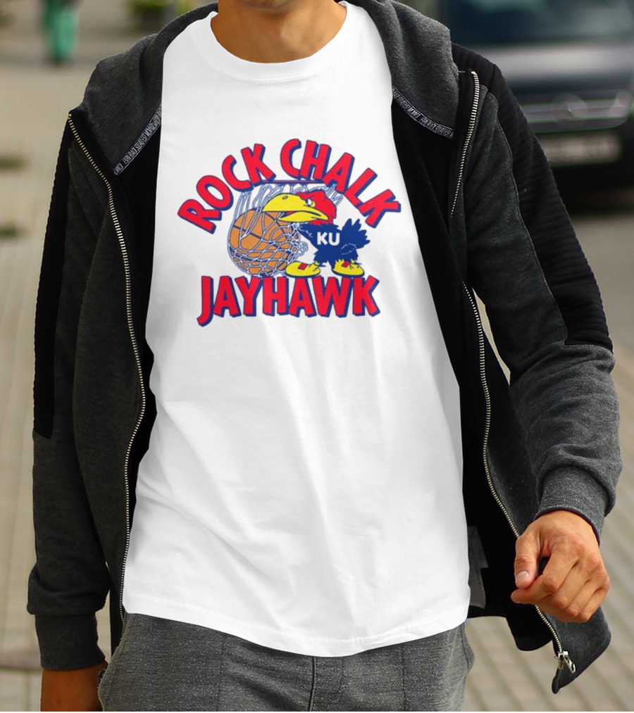 Rodger Sherman Rock Chalk Jayhawk KU Basketball T-Shirt