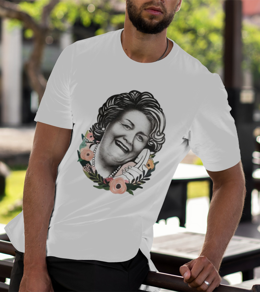 Hyacinth Bouquet With Floral Border And Telephone T-Shirt