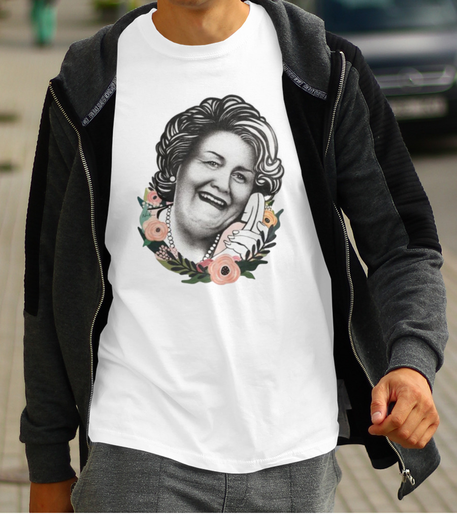 Hyacinth Bouquet With Floral Border And Telephone T-Shirt