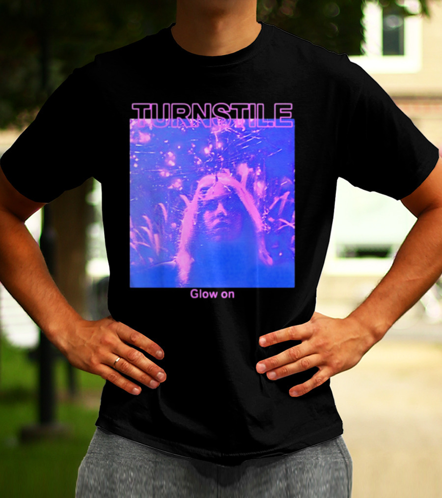 Turnstile Glow On Psychedelic Purple T-Shirt
