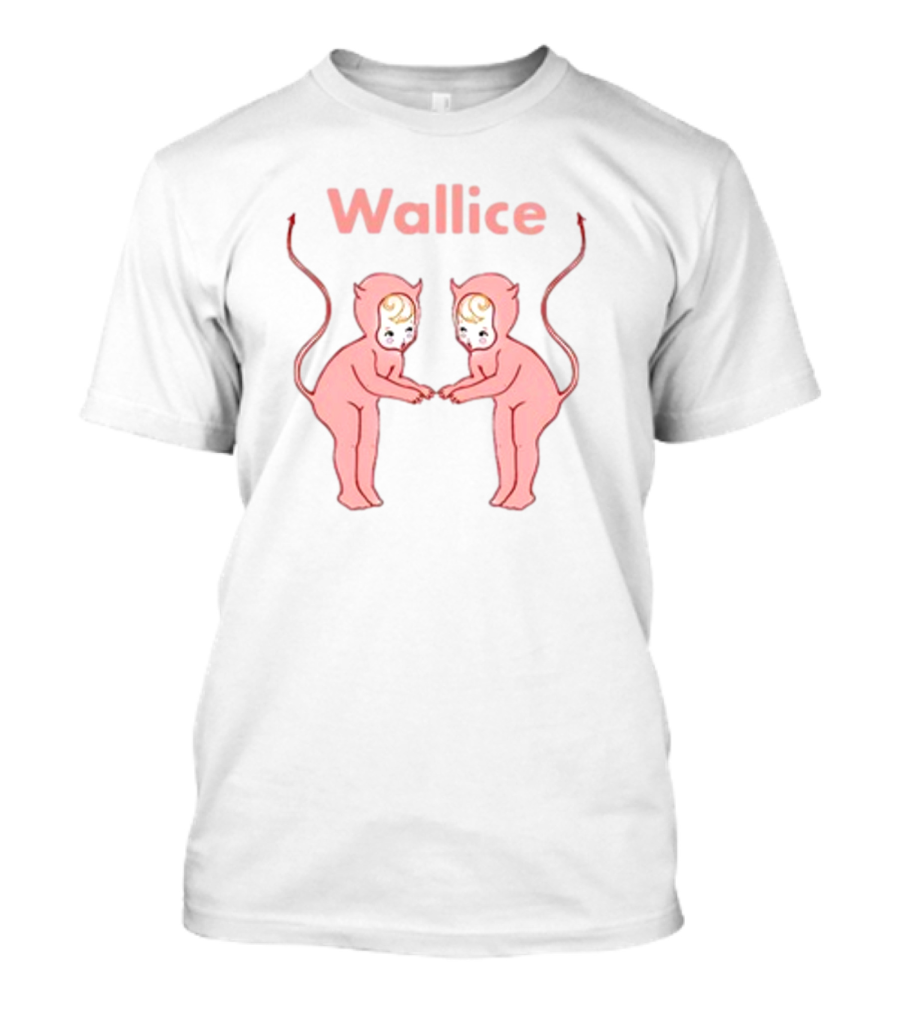 Wallice Little Devil Pink Twins T-Shirt