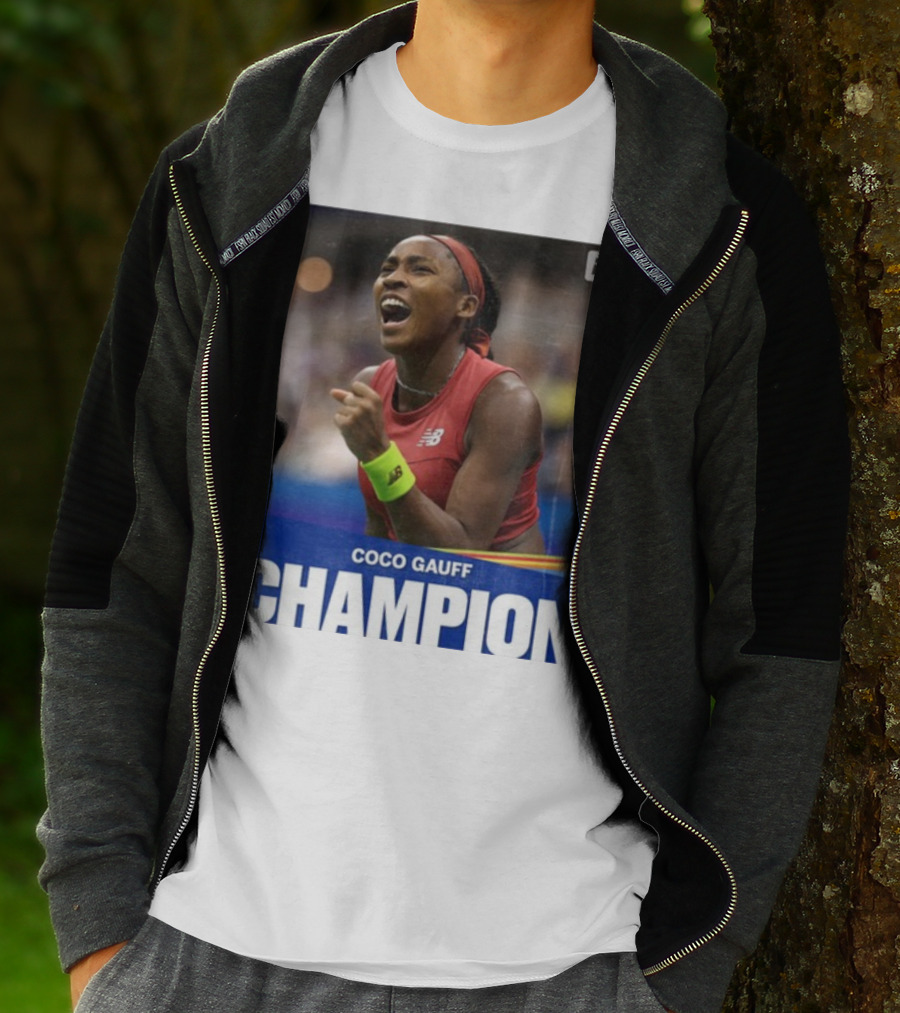 Coco Gauff Champion ESPN Tennis New Balance T-Shirt