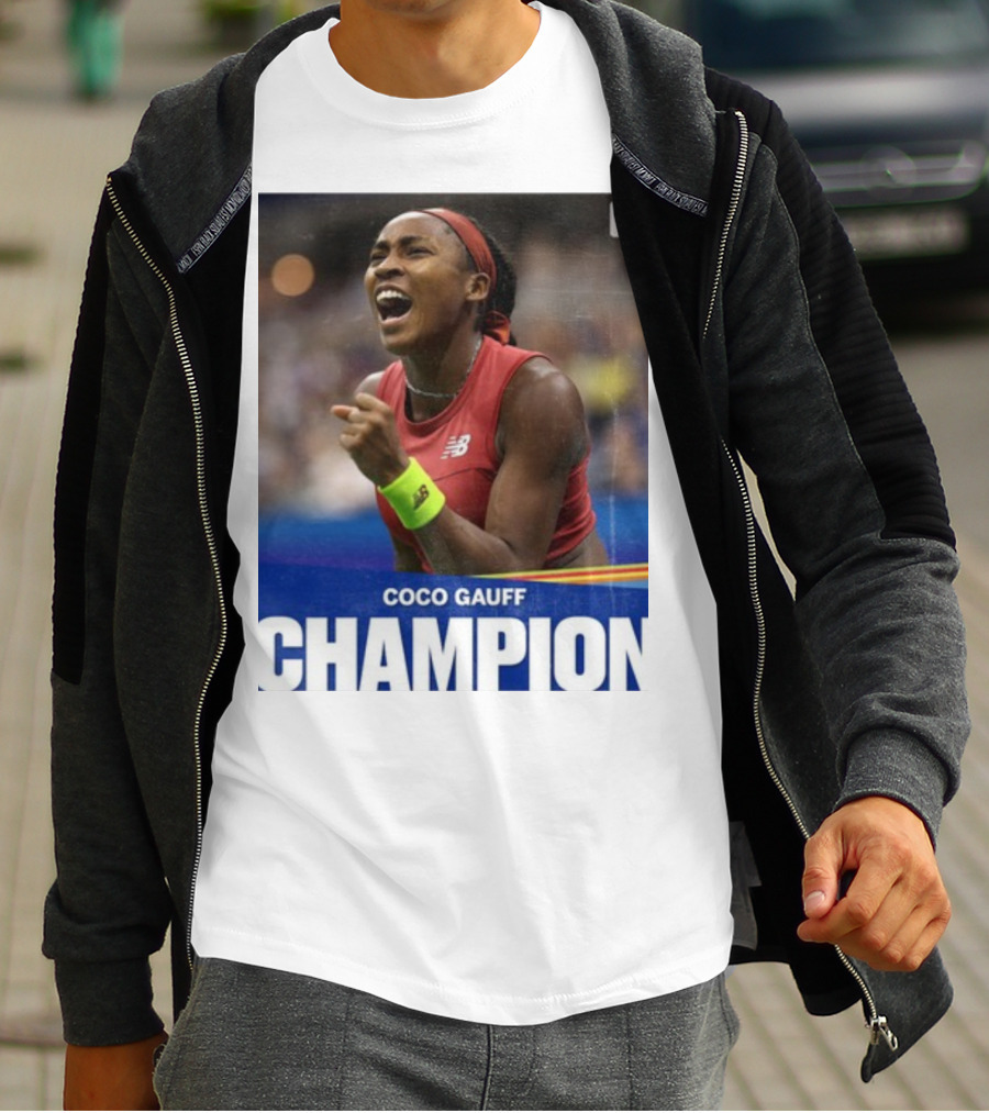 Coco Gauff Champion ESPN Tennis New Balance T-Shirt