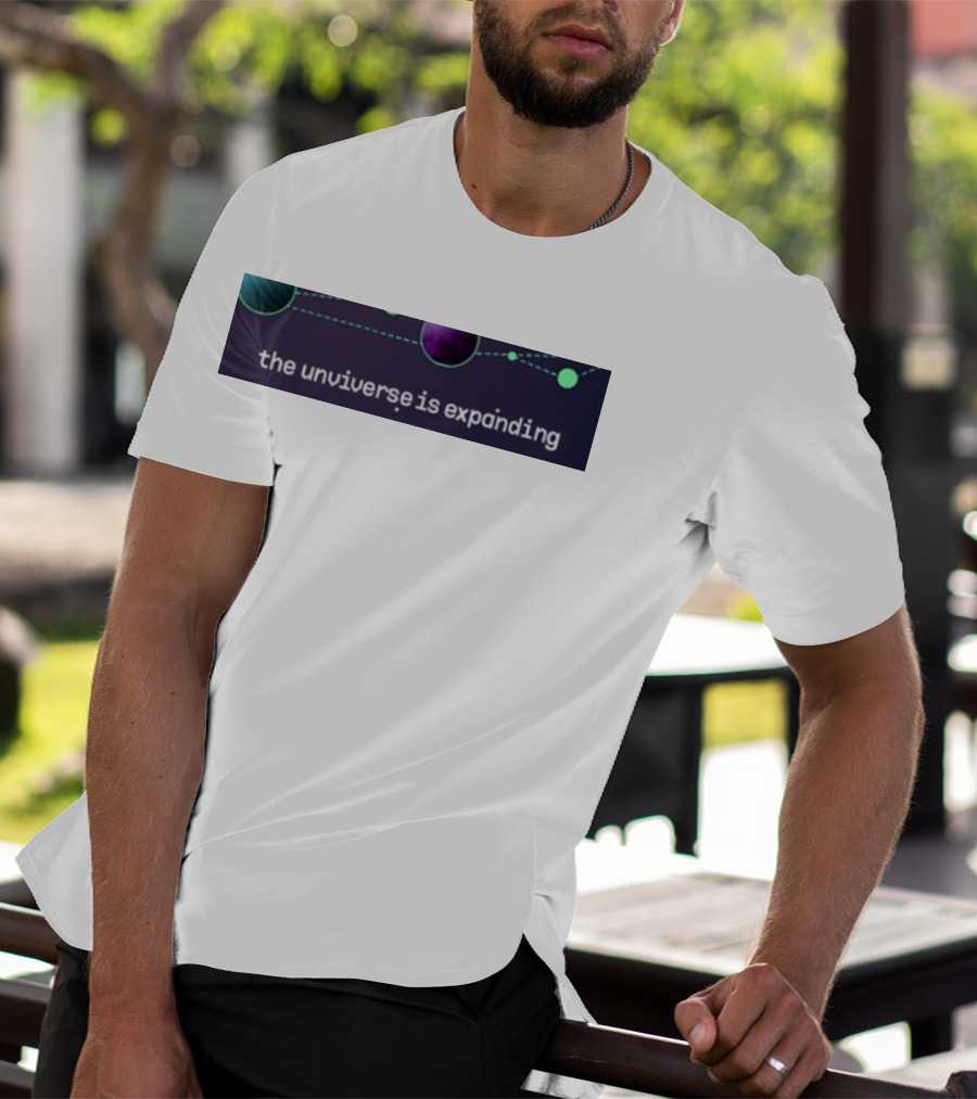 Jo3car The Universe Is Expanding Planets And Cosmic Lines T-Shirt