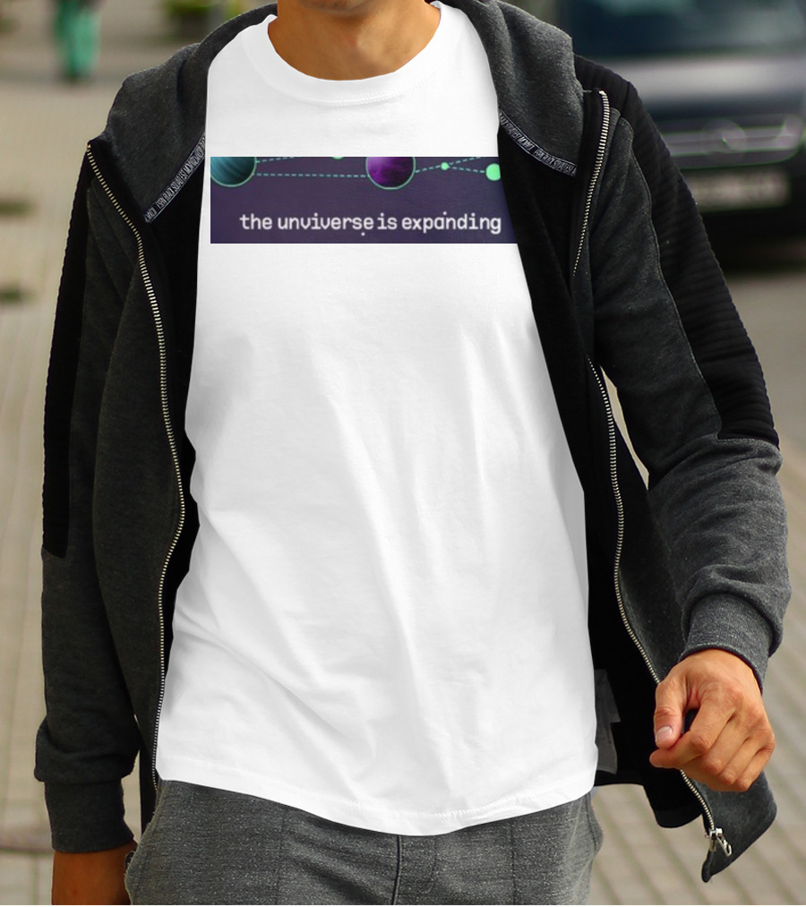 Jo3car The Universe Is Expanding Planets And Cosmic Lines T-Shirt