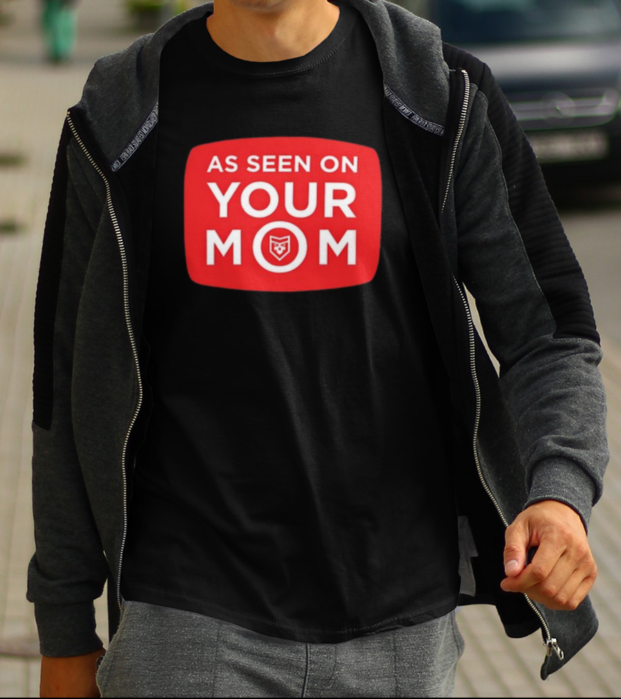 As Seen On Your Mom TV Parody With Red Retro Iconic T-Shirt