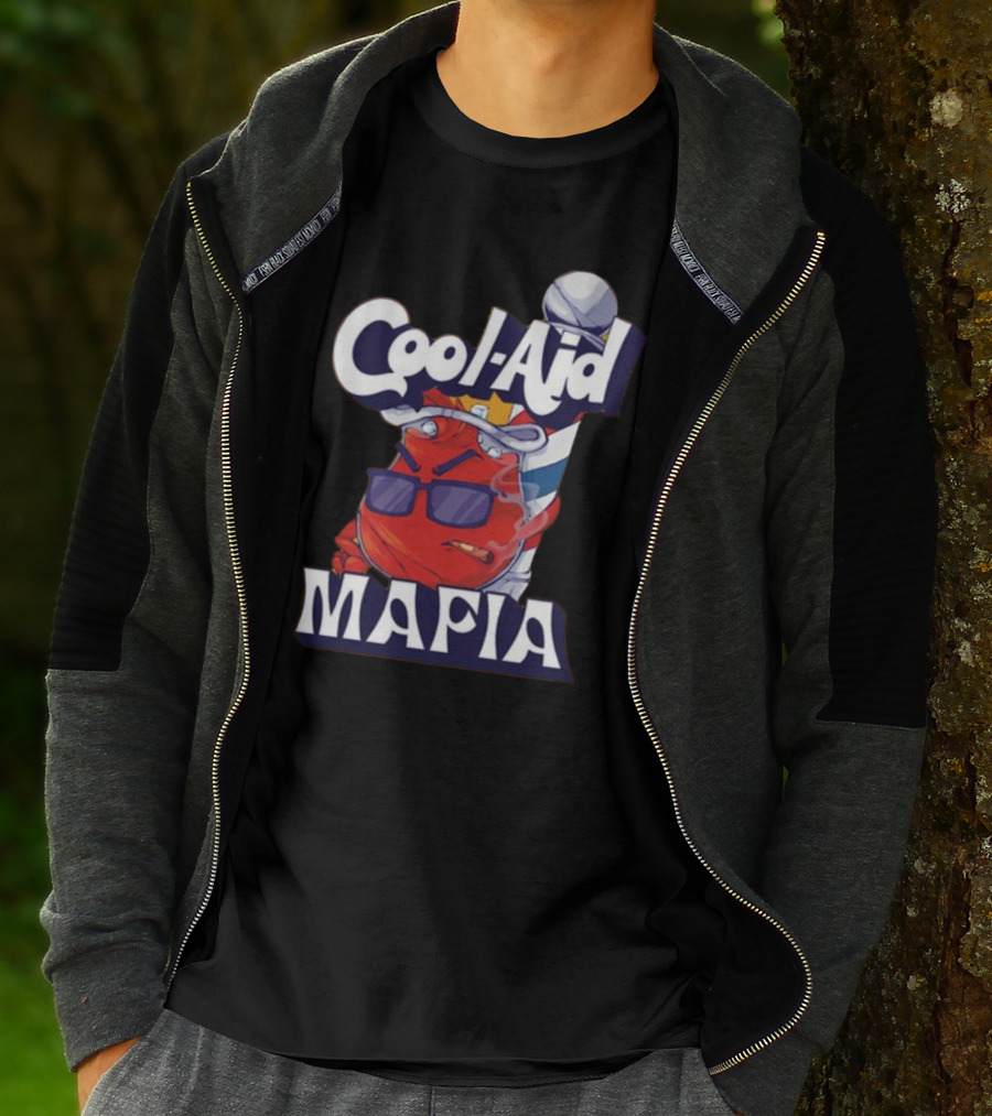 Cool-Aid Mafia Gangster Red Jug Smoking Shades T-Shirt