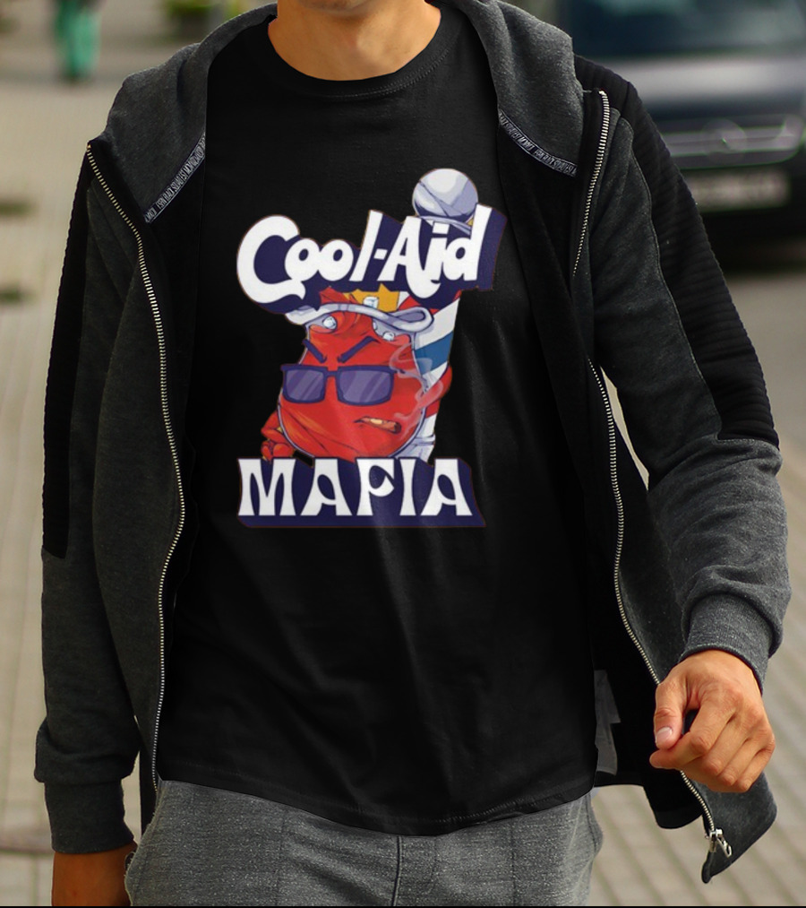 Cool-Aid Mafia Gangster Red Jug Smoking Shades T-Shirt