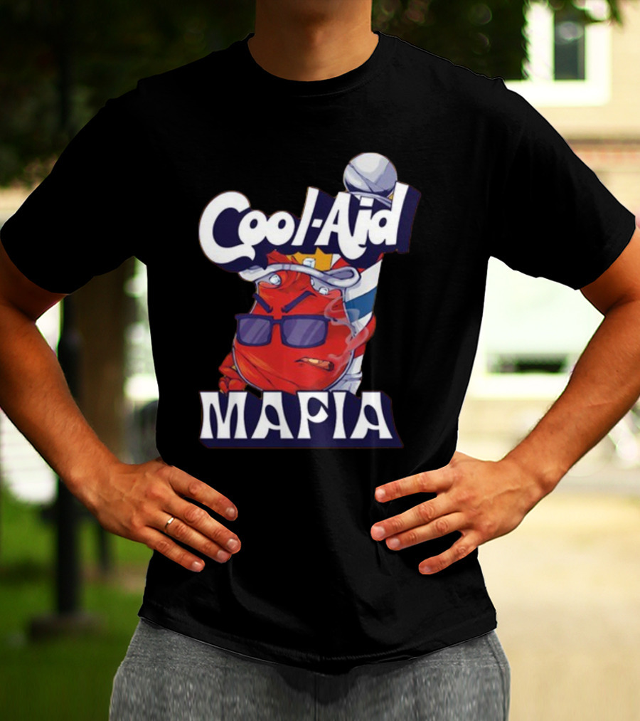 Cool-Aid Mafia Gangster Red Jug Smoking Shades T-Shirt