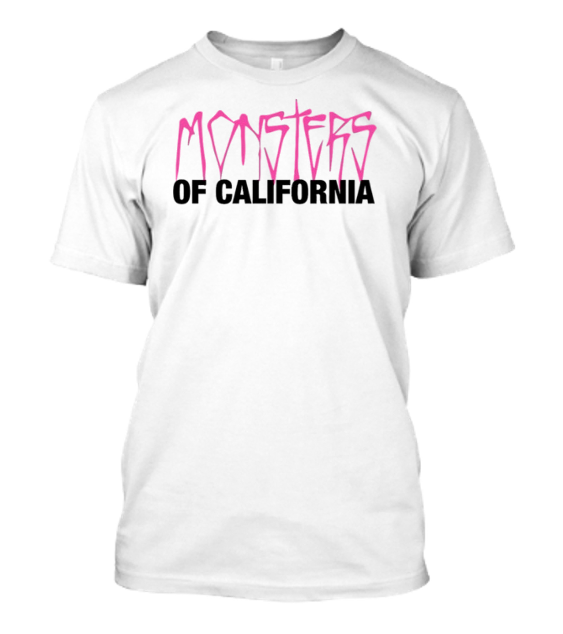 Monsters Of California Pink Lettering T-Shirt