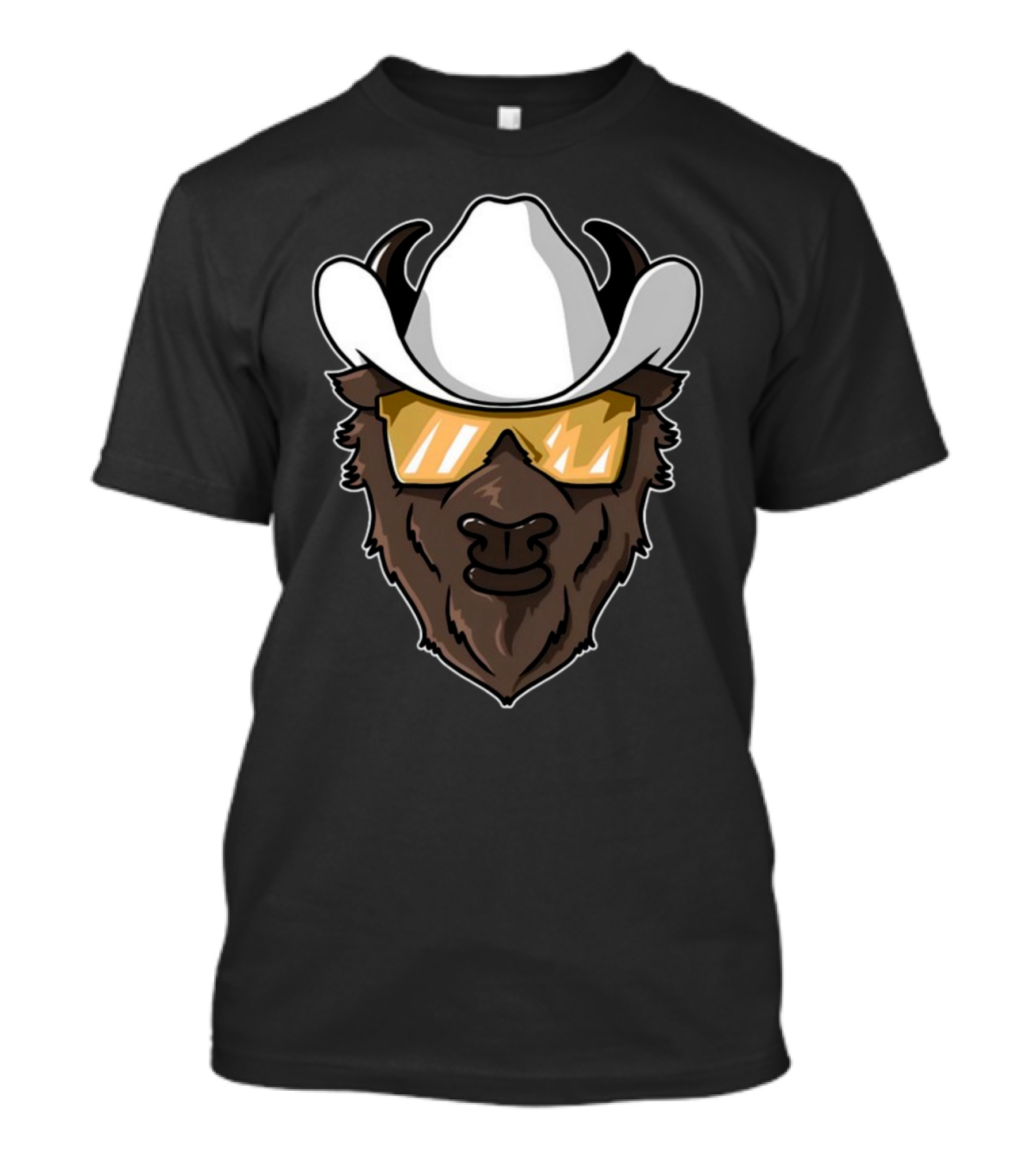 Colorado Buffalo Cowboy Hat And Sunglasses T-Shirt