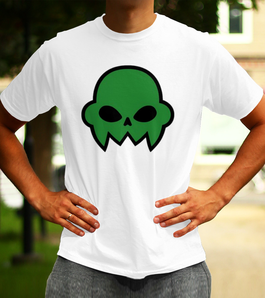 Jake's Green Skull Iconic Halloween Shadow T-Shirt