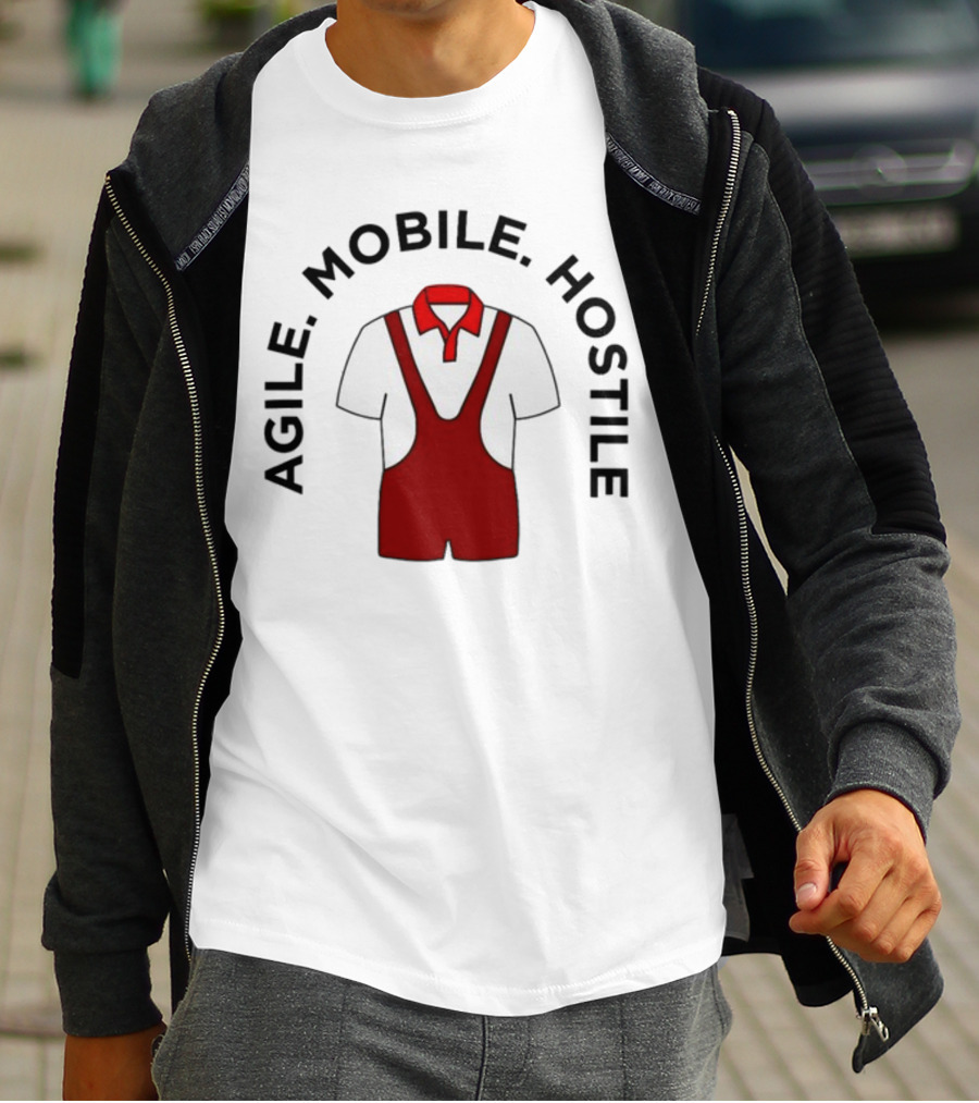 Agile Mobile Hostile Wrestling Innovation Foundation Polo Singlet T-Shirt