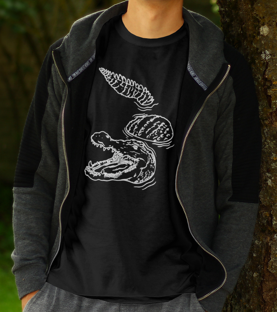 Let's Trip Crocodile Alligators Ice Cream Cone Fusion T-Shirt