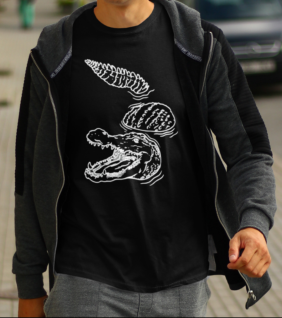 Let's Trip Crocodile Alligators Ice Cream Cone Fusion T-Shirt