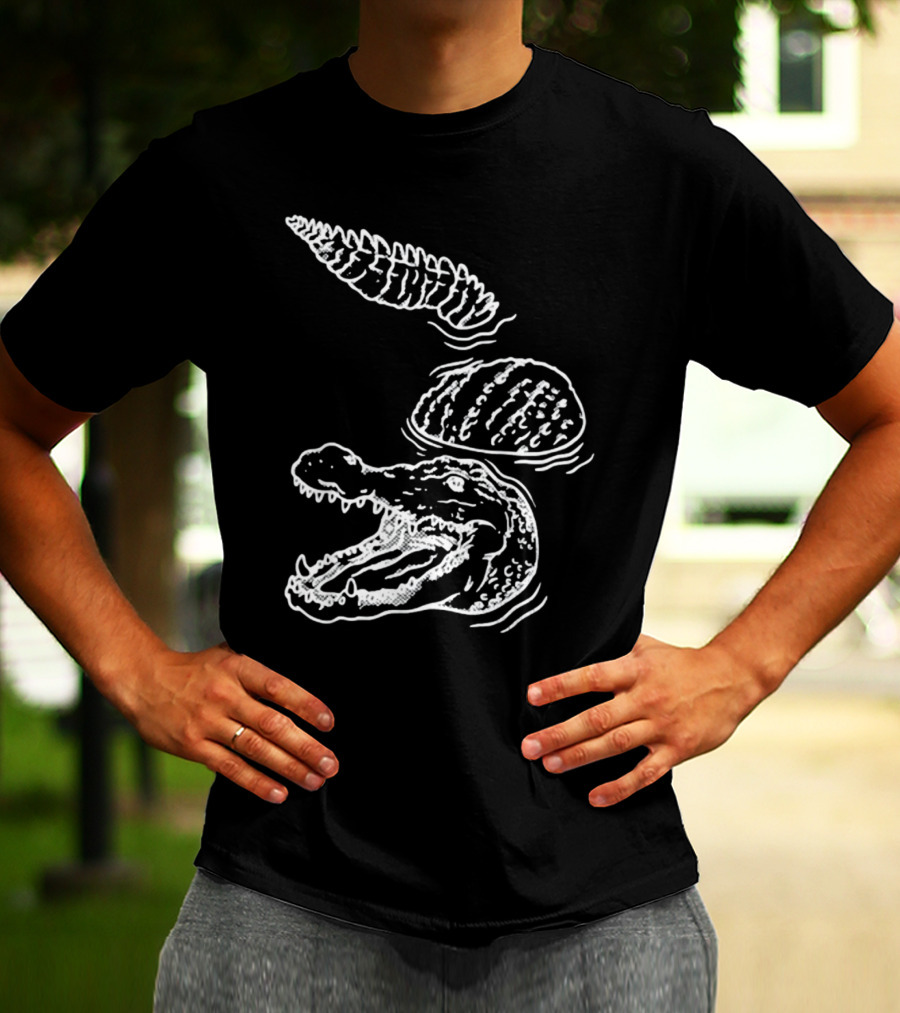 Let's Trip Crocodile Alligators Ice Cream Cone Fusion T-Shirt