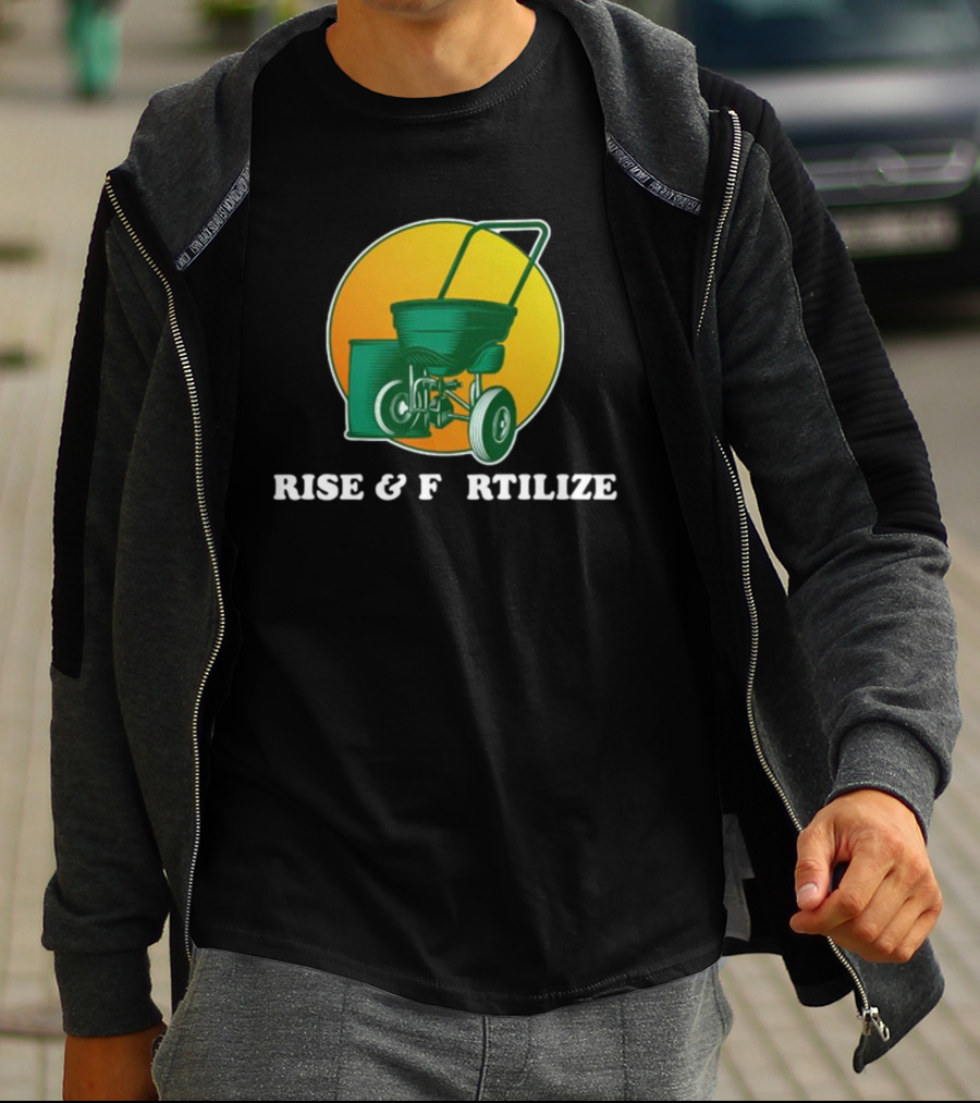 Sunrise And Lawn Spreader Humor T-Shirt