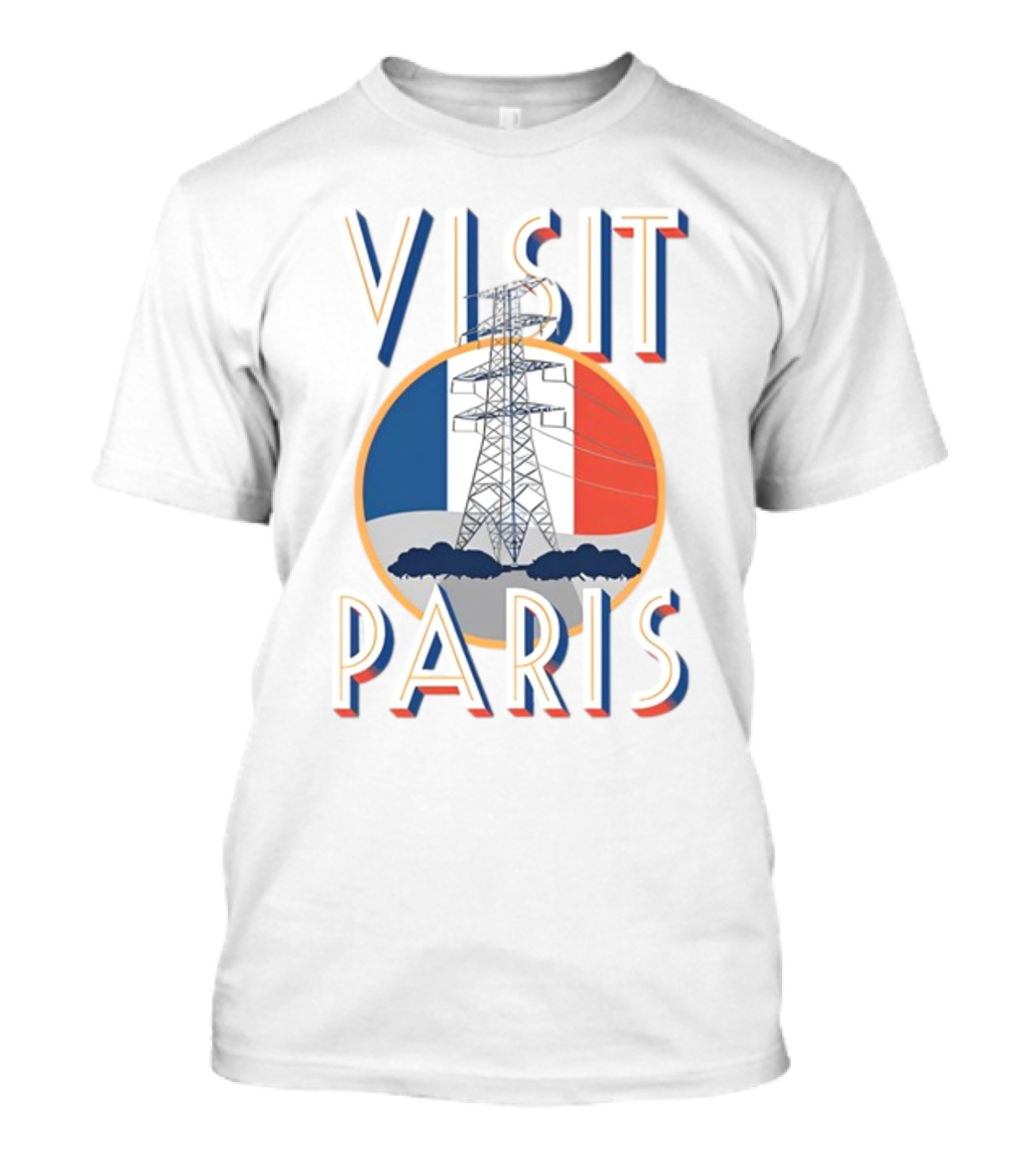 Shitheadsteve Visit Paris French Flag With Eiffel Tower T-Shirt