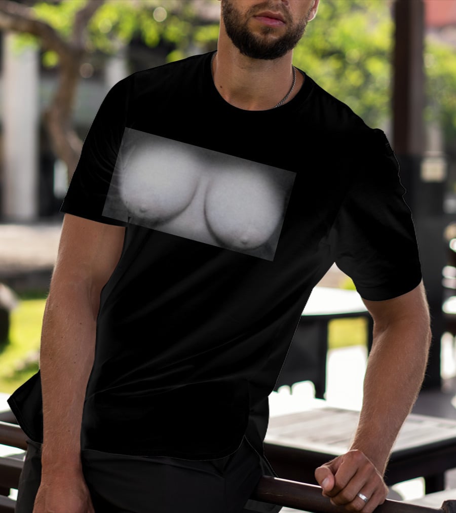 Je Suis Problématique Optical Illusion Bust T-Shirt