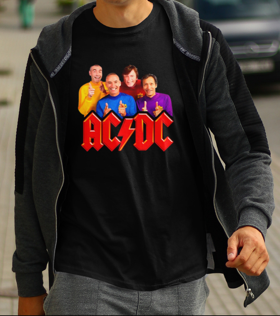 AC/DC Meets The Wiggles For Those About To Wiggle T-Shirt