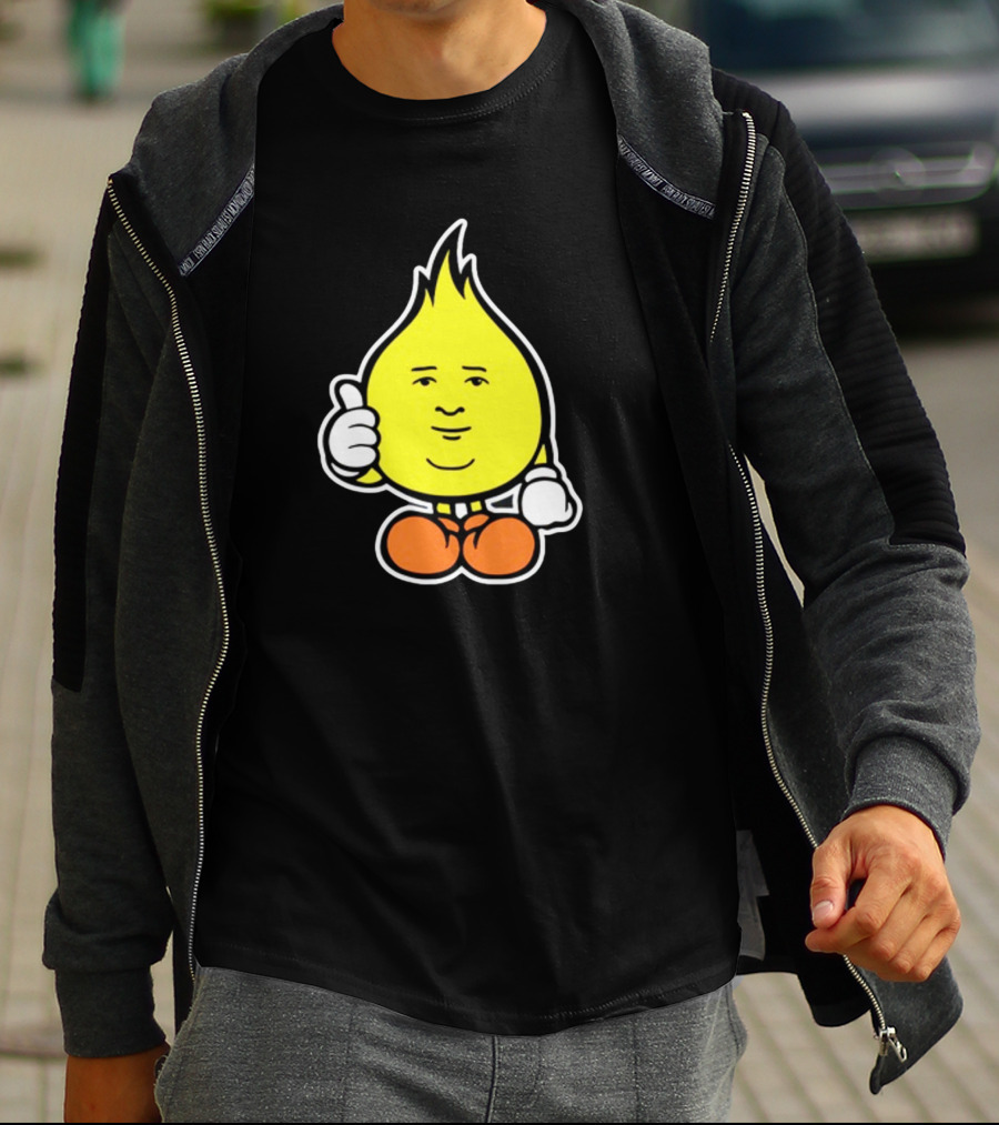 Flamebob Thumbs Up Cartoon Character T-Shirt