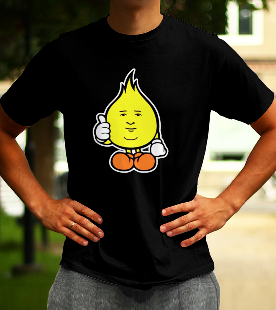 Flamebob Thumbs Up Cartoon Character T-Shirt